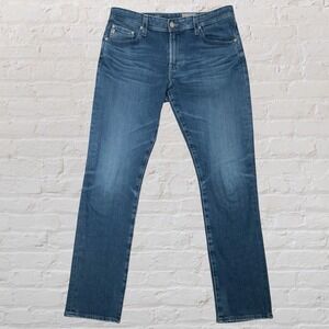 AG Everett Denim 360 Jeans Men's 32x33 Slim Straight Blue Soft Stretch Mid Rise